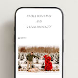 "Magnolia" - Wedding Website in Pewter by Eric Clegg - Mobile Layout