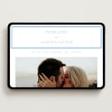 "Chesapeake" - Wedding Website in Sky Blue by Megan Davis - Desktop Design