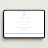 "Chesapeake" - Wedding Website in Sky Blue by Megan Davis - Desktop Design
