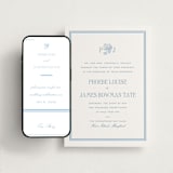 "Chesapeake" - Wedding Website in Sky Blue by Megan Davis - Match Your Stationery
