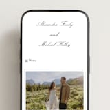 "Finely" - Wedding Website in Soft Black by Ani Somi - Mobile Layout