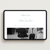 "Stately" - Wedding Website in Provincial Blue by Creo Study - Desktop Design