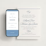"Stately" - Wedding Website in Provincial Blue by Creo Study - Match Your Stationery
