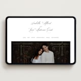 "palazzo" - Wedding Website in Soft Black by Benita Crandall - Desktop Design