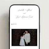 "palazzo" - Wedding Website in Soft Black by Benita Crandall - Mobile Layout