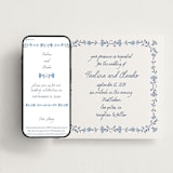 "Talavera" - Wedding Website in Lapis by Tamara Hilje - Match Your Stationery