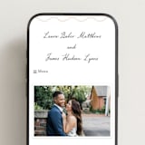 "Ocean Love" - Wedding Website in Peach by Alston Foster - Mobile Layout