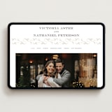 "Classically" - Wedding Website in Soft Black by Jenna Holcomb - Desktop Design