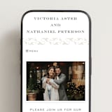 "Classically" - Wedding Website in Soft Black by Jenna Holcomb - Mobile Layout