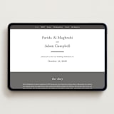 "Westin" - Wedding Website in Soft Black by Hudson meet Rose - Desktop Design