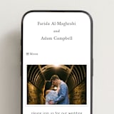 "Westin" - Wedding Website in Soft Black by Hudson meet Rose - Mobile Layout