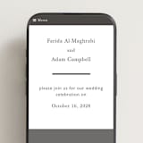 "Westin" - Wedding Website in Soft Black by Hudson meet Rose - Mobile Layout