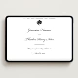 "Astor Elegance" - Wedding Website in Soft Black by Clover and Lamb - Desktop Design