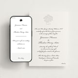 "Astor Elegance" - Wedding Website in Soft Black by Clover and Lamb - Match Your Stationery