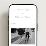 "The Day" - Wedding Website in Soft Black by mo kelley - Mobile Layout