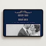 "Ornate Deco" - Wedding Website in Gold by GeekInk Design - Desktop Design