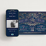 "Ornate Deco" - Wedding Website in Gold by GeekInk Design - Match Your Stationery