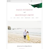 "Mod Palm" - Wedding Website in Pearl by Erin Hodges - Guest Management