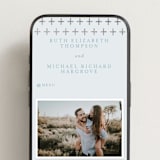 "Join Us" - Wedding Website in Sky by Heather Cairl - Mobile Layout