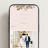 "Idyllic" - Wedding Website in Petal by Design Lotus - Mobile Layout