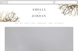 "Sophisticated" - Wedding Website in Mist by Kelly Schmidt - Desktop Design