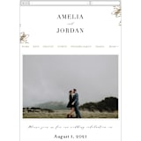 "Sophisticated" - Wedding Website in Mist by Kelly Schmidt - Mobile Layout