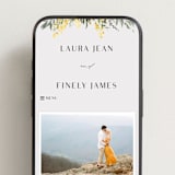 "mimosa" - Wedding Website in Dandelion by Everett Paper Goods - Mobile Layout