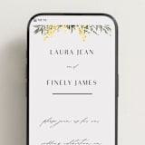 "mimosa" - Wedding Website in Dandelion by Everett Paper Goods - Mobile Layout