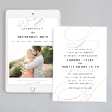 "Twirl Monogram B" - Wedding Website in Blush by Ariel Rutland - Match Your Stationery