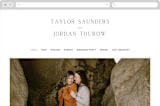 "Svelte" - Wedding Website in Ivory by Erin Hodges - Desktop Design