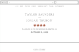 "Svelte" - Wedding Website in Ivory by Erin Hodges - Desktop Design