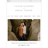 "Svelte" - Wedding Website in Ivory by Erin Hodges - Mobile Layout