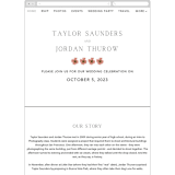"Svelte" - Wedding Website in Ivory by Erin Hodges - Mobile Layout