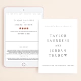 "Svelte" - Wedding Website in Ivory by Erin Hodges - Match Your Stationery