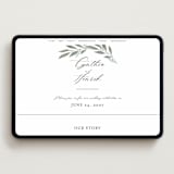 "Pressed Foliage" - Wedding Website in Heather by Stacey Meacham - Desktop Design