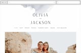 "Blueridge" - Wedding Website in Ocean by Leah Bisch - Desktop Design
