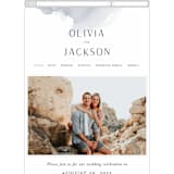 "Blueridge" - Wedding Website in Ocean by Leah Bisch - Mobile Layout