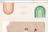 "Double Rainbow" - Wedding Website in Cactus by Pink House Press - Desktop Design