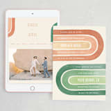 "Double Rainbow" - Wedding Website in Cactus by Pink House Press - Match Your Stationery