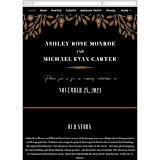 "Grand Natura" - Wedding Website in Noir by GeekInk Design - Mobile Layout