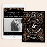 "Grand Natura" - Wedding Website in Noir by GeekInk Design - Match Your Stationery