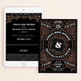 "Grand Natura" - Wedding Website in Noir by GeekInk Design - Match Your Stationery