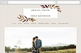 "botanical portrait" - Wedding Website in LeatherLeather by Kate Ahn - Desktop Design