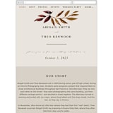 "botanical portrait" - Wedding Website in LeatherLeather by Kate Ahn - Guest Management