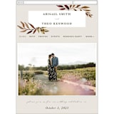 "botanical portrait" - Wedding Website in LeatherLeather by Kate Ahn - Mobile Layout