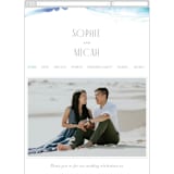"apogean tide" - Wedding Website in Lagoon by Jennifer Wick - Mobile Layout