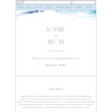 "apogean tide" - Wedding Website in Lagoon by Jennifer Wick - Mobile Layout