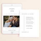"Aligned" - Wedding Website in Pearl by Michelle Taylor - Match Your Stationery
