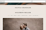 "Love Story" - Wedding Website in Turquoise by Kate Ahn - Desktop Design