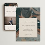 "Love Story" - Wedding Website in Turquoise by Kate Ahn - Match Your Stationery
